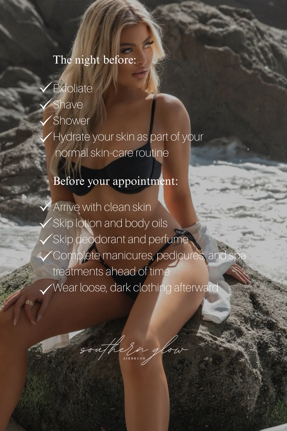 tan care tips by southern glow airbrush